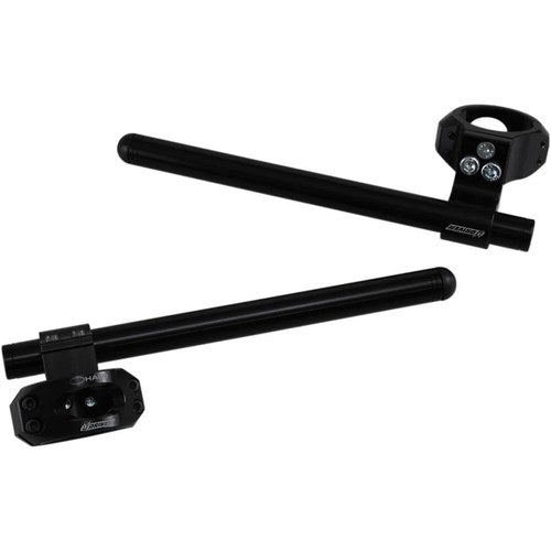 Driven Racing Black 50 mm Halo Riser Clip-On Handlebars | DHCLOR50BK