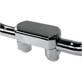 Drag Specialties 1-1/2" Chrome Big Buffalo Risers w/ Top | 0602-0600