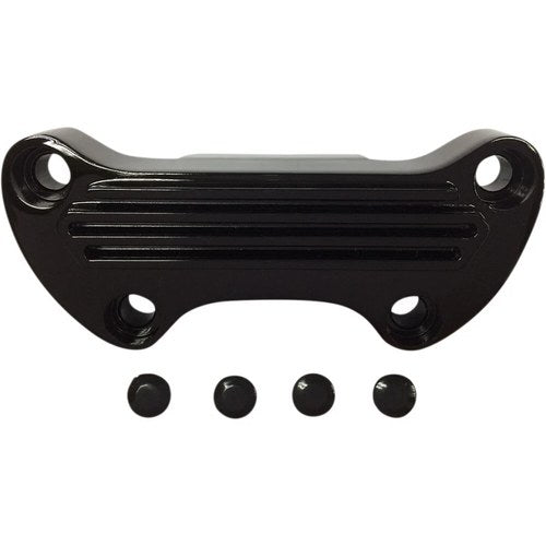 Drag Specialties Black Finned Handlebar Clamp | 03-0106SB