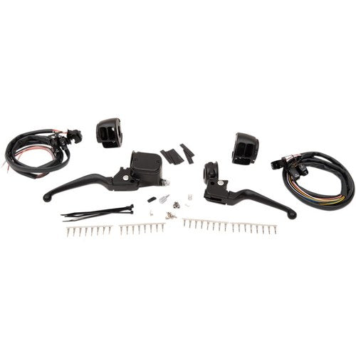 Drag Specialties Black 11/16" Master Cylinder Handlebar Controls | H07-0751AKMB