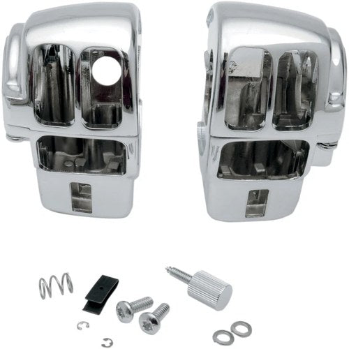 Drag Specialties Chrome Radio Switch Housing for '96 - '07 | 07-0530AB