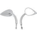 Drag Specialties Mirror - Tear Drop - Chrome - Long Stem | 0640-0387