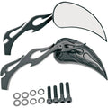 Drag Specialties Flame Mirrors - Black | 76446BB4
