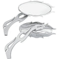 Drag Specialties Flame Oval Mirror - Chrome | 76826CB4