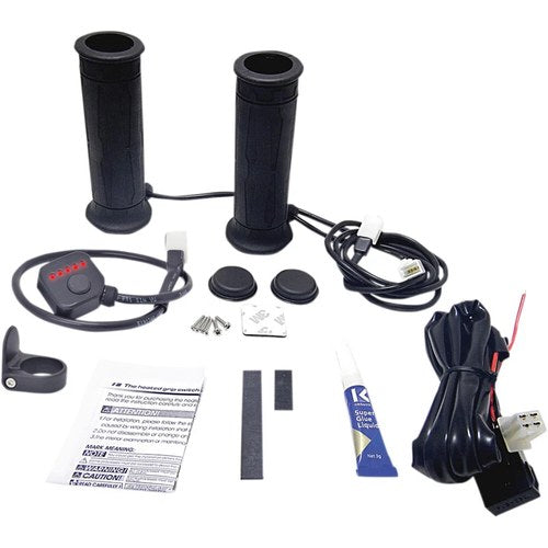 Koso North America 1" 5 Level Heated Twist Throttle Grips | AM10706G