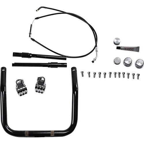 Klock Werks Black/Chrome Klip Hanger Handlebar | KW06-01-9011-BC