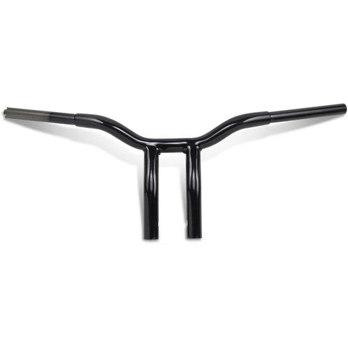 LA Choppers Black 10" One Piece Bent Kage Fighter Handlebar | LA-7338-10B