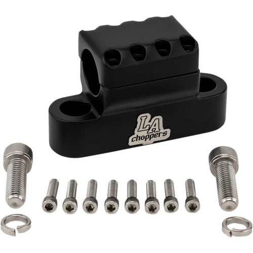 LA Choppers Flat Black Kage Fighter Clamp | LA-7335-XXCM