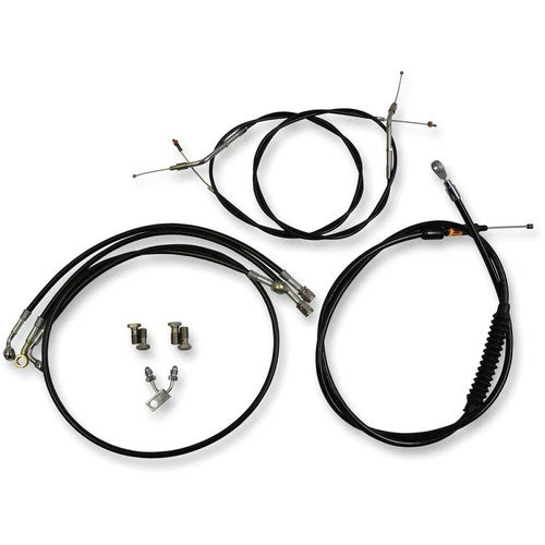 LA Choppers Standard Vinyl Braided Handlebar Cable/Brake Line Kit LA-8150KT-13B