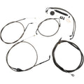 LA Choppers Standard Braided Handlebar Cable/Brake Line Kit | LA-8005KT-13M