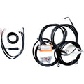 LA Choppers Complete Vinyl Braided Handlebar Cable/Brake Line Kit LA-8053KT2-16B