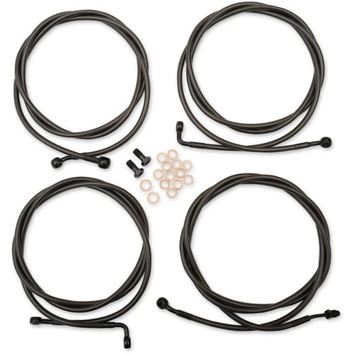 LA Choppers Midnight 18" - 20" Cable Kit for '17 - '19 FL | LA-8054KT-19M
