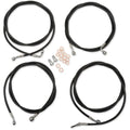 LA Choppers Black 18" - 20" Cable Kit for '17 - '19 FL | LA-8054KT-19B