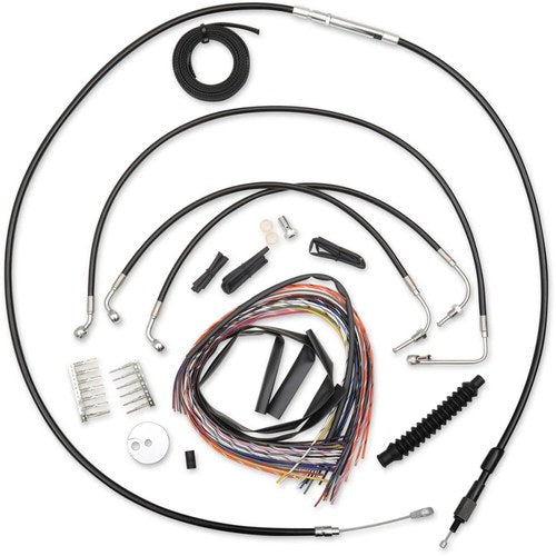 LA Choppers Black 15" - 17" Cable Kit for '16 Street Glide | LA-8012KT2B-16B