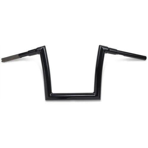 Todd's Cycle Gloss Black 1-1/2" Strip Handlebar with 10" Rise | 0601-4881
