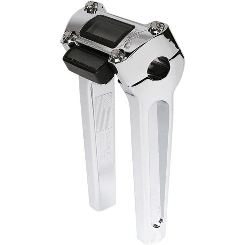 Thrashin Supply Co Chrome 8" Straight Handlebar Riser w/Gauge Cut Out TSC-8025-3