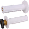 Odi White Half Waffle MX Grips | H36HWW