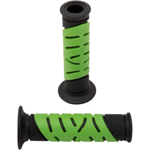 Pro Grip Black/Green 719 Gel Grips w/ Open Ends | 719BKGNOE