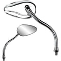 Parts Unlimited Mirror - Teardrop - Chrome | 17061