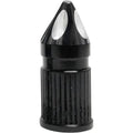 Avon Grips Valve Caps - Spike - Black Anodized | SVC-308-ANO-SPK