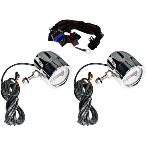 Custom Dynamics LED Fog Light - Indian - Chrome | PB-FOG-IND-C