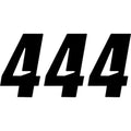 D'Cor Visuals Slash Number Plate - #4 - Black - 6" | 45-29-4