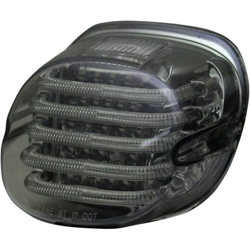 Custom Dynamics Taillight w/License Plate Illumination Window Smoke PB-TL-LPW-S