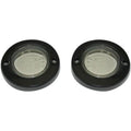 Custom Dynamics ProBEAM Flat Bezel Turn Signal Adapters Blk/Smoke PB-FLAT-BEZ-BS