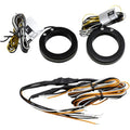 Custom Dynamics Turn Signals w/Daytime Running Light, 37mm, Black | WA-37-AW-BS