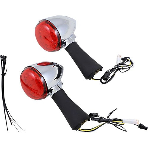 Custom Dynamics Rear LED Turn Signal Ringz - Chrome - Scout | PB-SCOUT-RR-CR