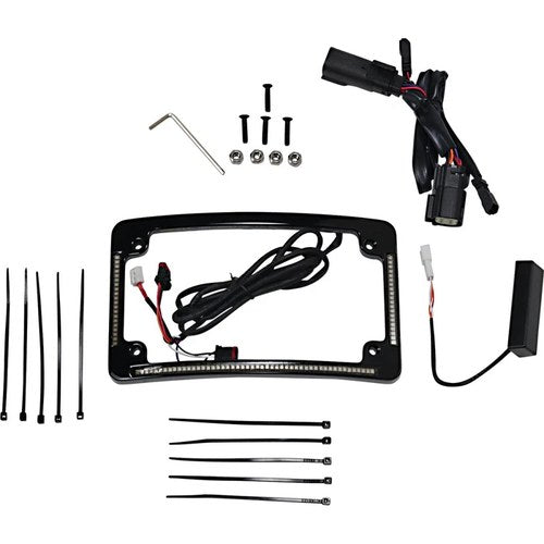 Custom Dynamics All in One License Plate Frame - Black | TF05-BCM4-B