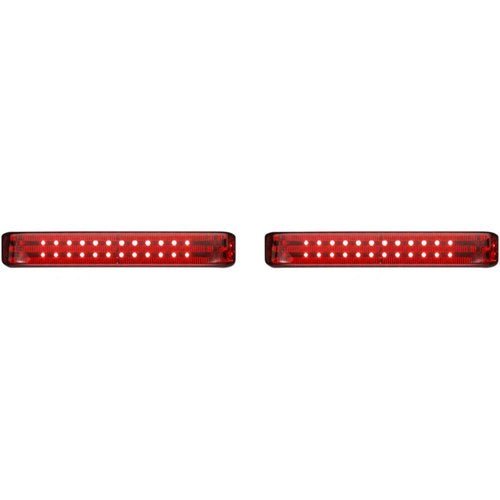 Custom Dynamics Saddlebag LED Lights - Sequential - Chrome/Red | PB-SBSEQ-SS6-CR