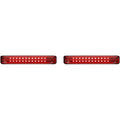Custom Dynamics Saddlebag LED Lights - Sequential - Chrome/Red | PB-SBSEQ-SS6-CR