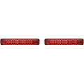 Custom Dynamics Saddlebag LED Lights - Sequential - Chrome/Red | PB-SBSEQ-SS8-CR