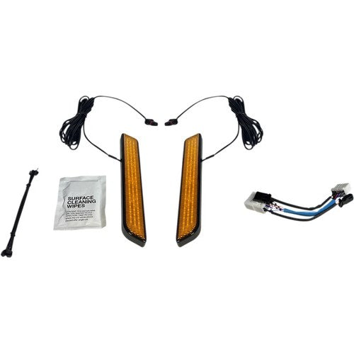 Custom Dynamics LED Fork Light - Amber - Black | CD-FORK-HD-AB