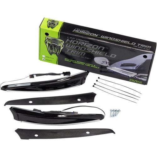 Ciro LED Windshield Trim - 15-20 Fltr - Black | 11051