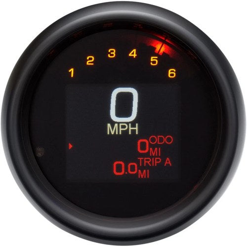 Dakota Digital Tank Speedometer - Black Bezel - 3-3/8" | MLX-3012-K