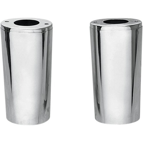 Drag Specialties Fork Slider Covers - Chrome - Smooth - Extended +4" | 74539BX