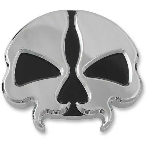 Drag Specialties Split Skull Gas Cap - Chrome - Vented | 78048B2