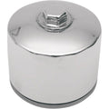 Drag Specialties Magnetic Ring Oil Filter, Chrome, w/Nut 2 1/4" 14-0004HPK-BX29
