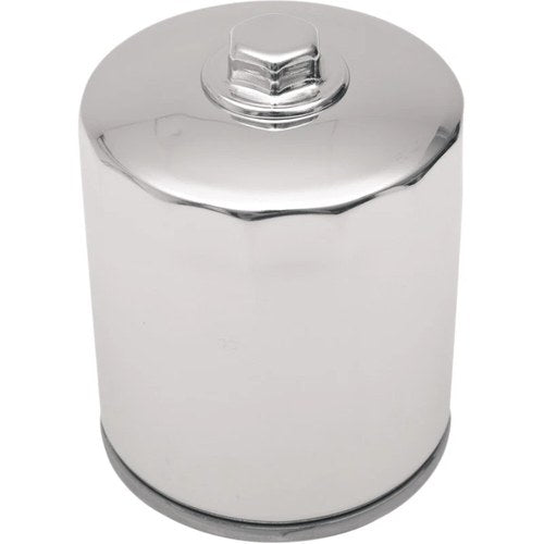 Drag Specialties Magnetic Ring Oil Filter, Chrm, w/Nut, 3 1/4" | 14-0020HPK-BX18