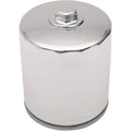 Drag Specialties Magnetic Ring Oil Filter, Chrm, w/Nut, 3 1/4" | 14-0020HPK-BX18