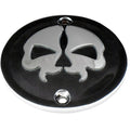 Drag Specialties Point Cover Split Skull - Black - XL | 78042BB2