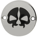 Drag Specialties Points Cover - Split Skull - Chrome - M8 | 78102B2