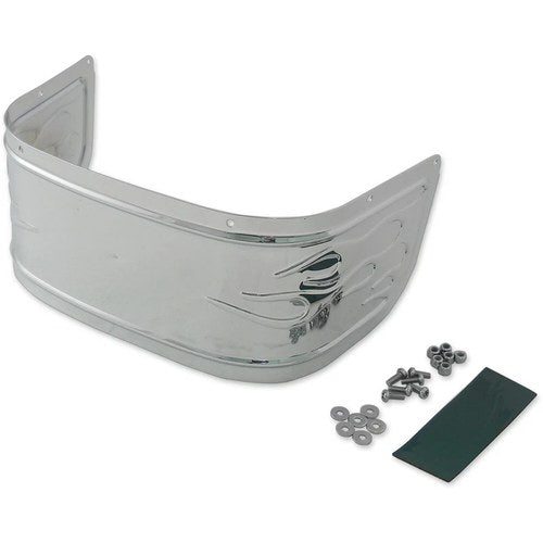 Drag Specialties Front Fender Skirt - Chrome - Flame | 77978FS5