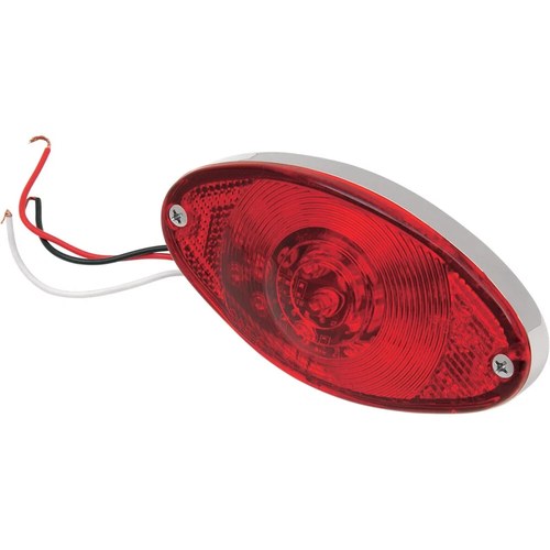 Drag Specialties Taillight - Cat Eye - Ultra Thin - Red Lens | 160634