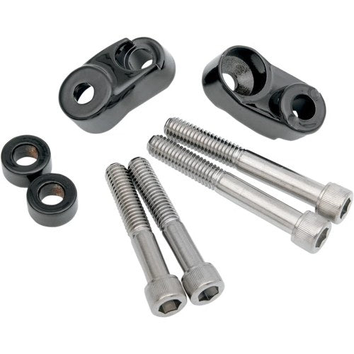 Drag Specialties Turn Signal Mount Kit - 39/49 mm - Black | 20-0367GBDS