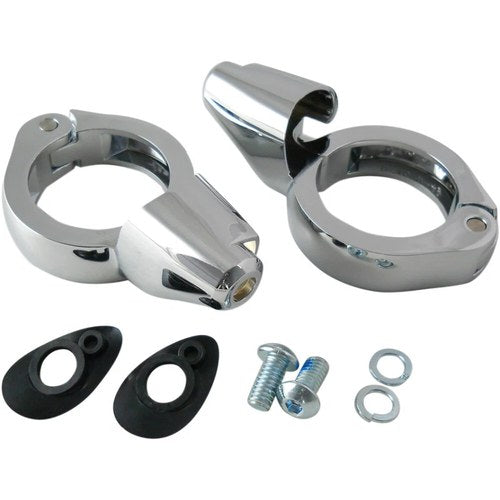Drag Specialties Turn Signal Mount - 49mm - Chrome | 77855CS4