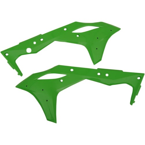 Cycra PowerFlow Shrouds - KXF250 - Green | 1CYC-1868-72