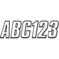Hardline I.D. Sticker Kit - 800 Series - White | WHBLK800